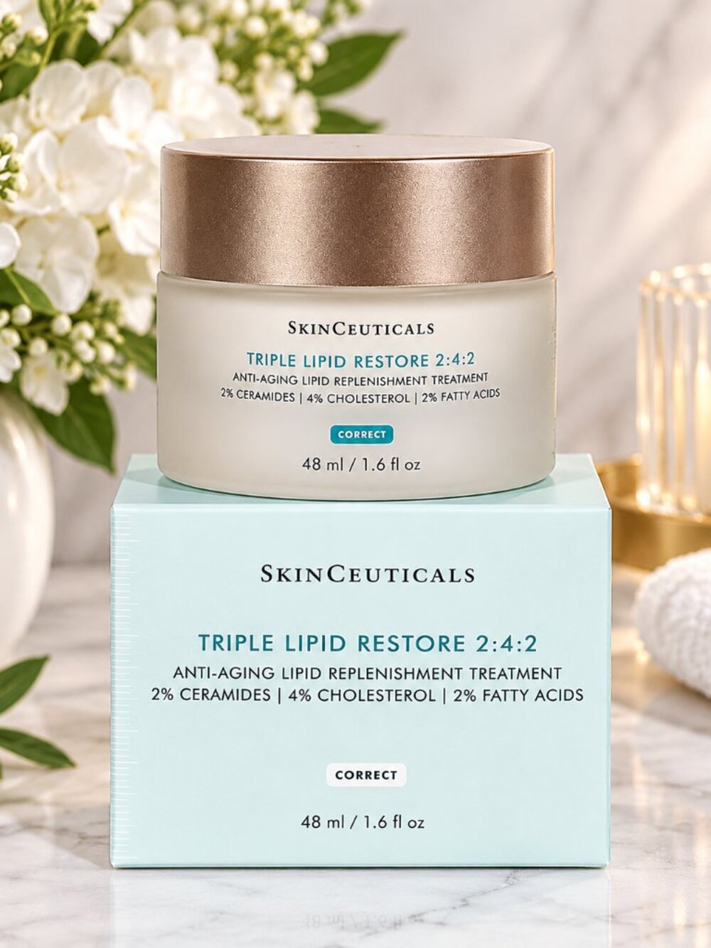 SkinCeuticals' Triple Lipid Restore 1.6 oz Face Cream 2:4:2,48ml